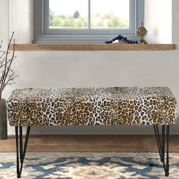 Leopard vanity on sale stool