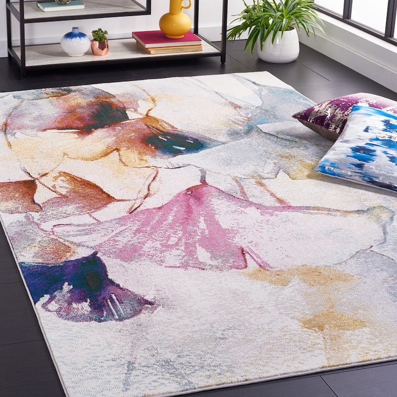 SAFAVIEH Art Studio Vered Modern Abstract Rug - 8' x 10' - Ivory/Rust