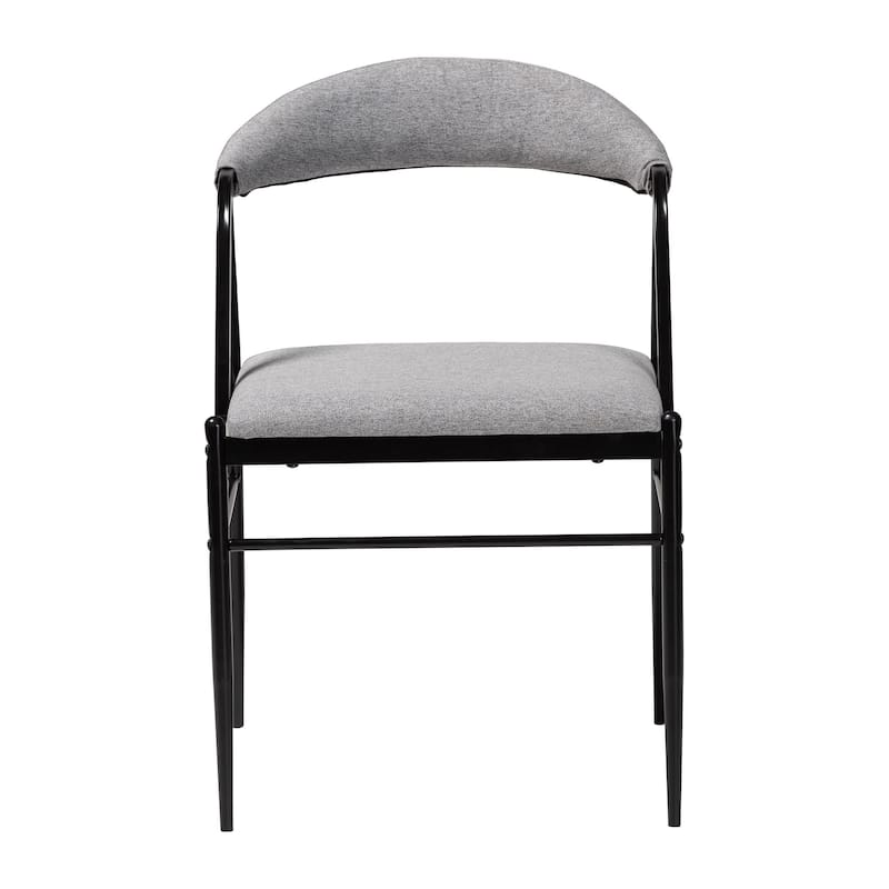 Orrin Modern Industrial Fabric and Metal 4-Piece Dining Chair Set