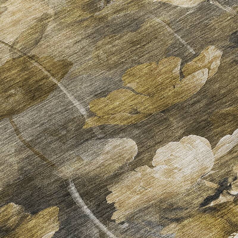 HomeRoots Floral Transitional Rectangle Outdoor Rug