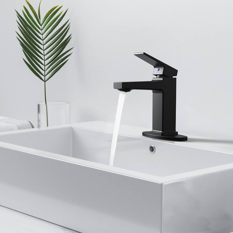 Bathroom Sink Faucet with Single Handle - 6.25" x 6.85"