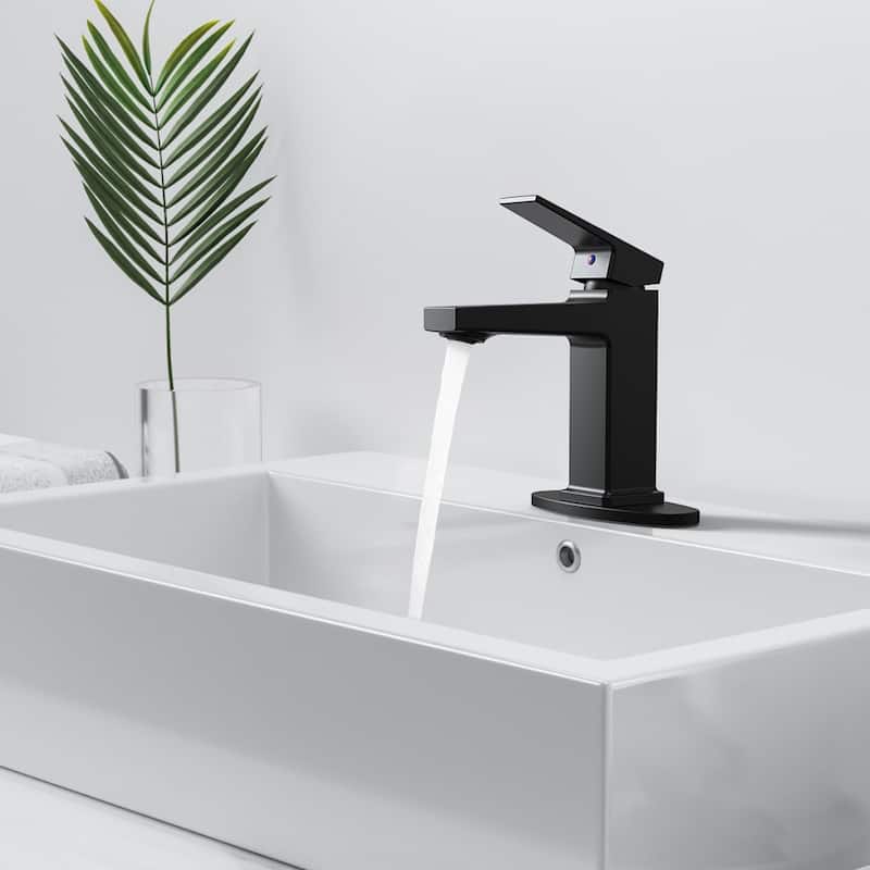 Single Handle Bathroom Vanity Sink Faucet with Removable Aerator, Splash Proof, Anti Fingerprint, Anti Corrosion, Anti Rust