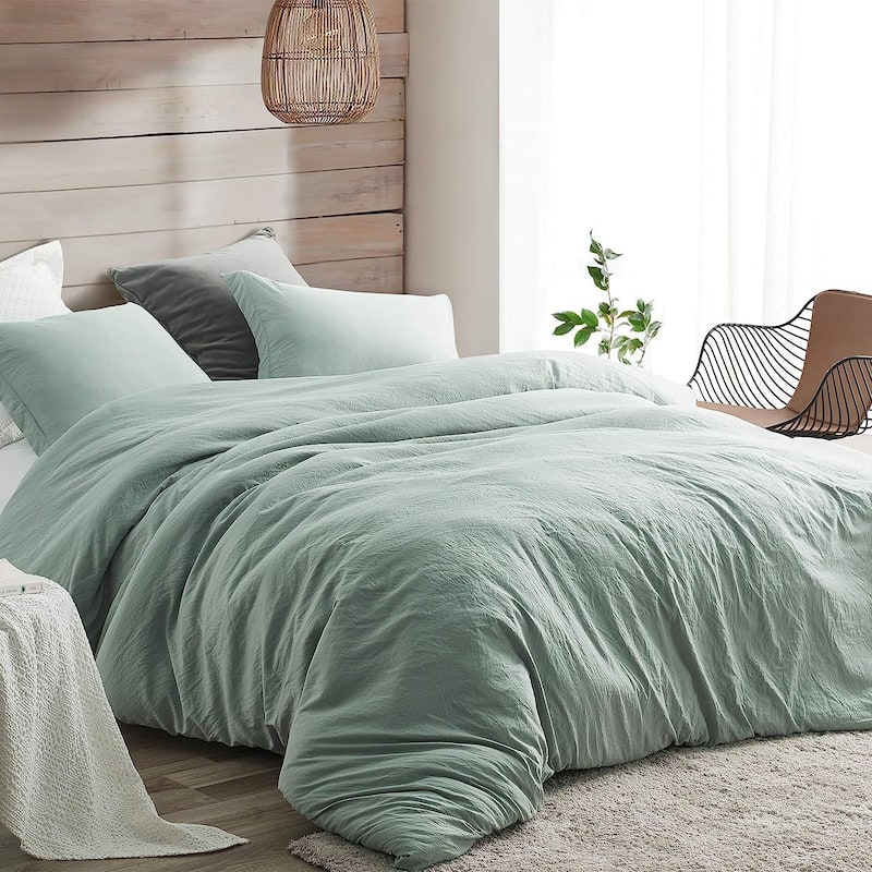 Natural Loft Oversized Comforter Set - Iceberg Green