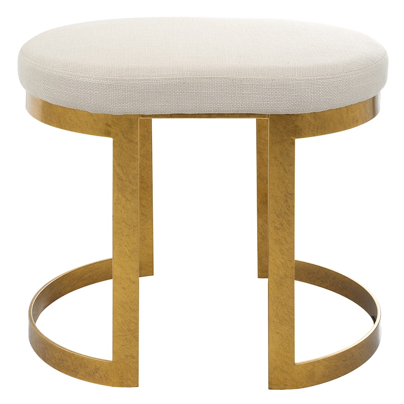 Uttermost Infinity Gold Accent Stool - 24"W x 20"H x 18"D