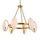 preview thumbnail 4 of 7, Uttermost Oviform 6 Light Round Chandelier - 30.25"W x 25"H x 30.25"D