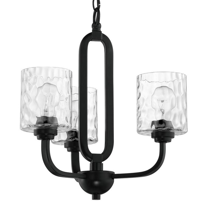 Craftmade Collins 3 Light 18" Wide Chandelier - Flat Black