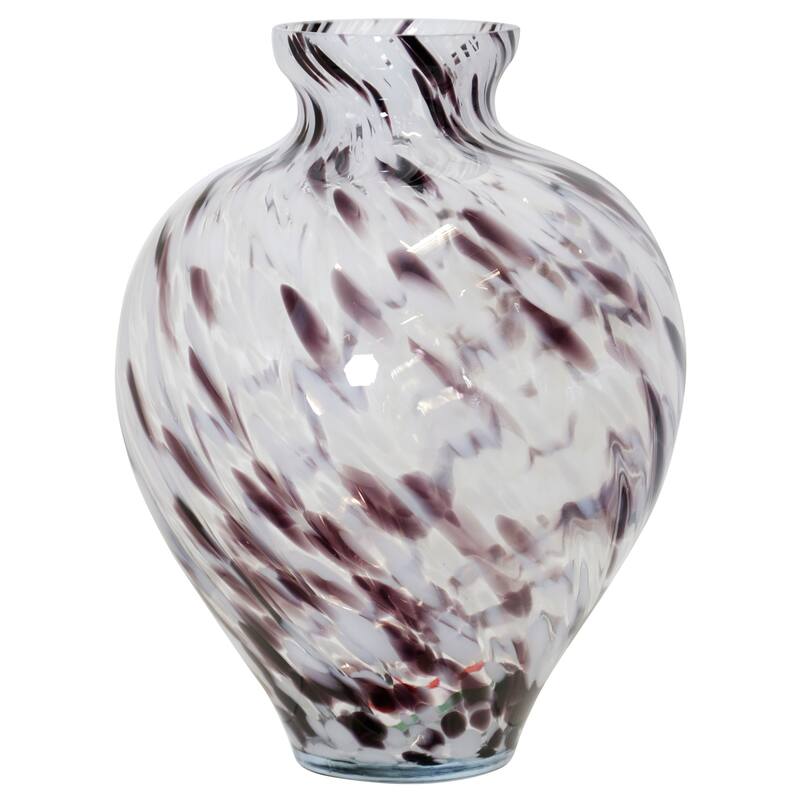 StyleCraft 17" Leonardo Spiral Vase - Black Mood Finish - Black