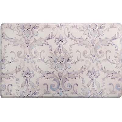SoHome Cozy Living Watercolor Damask Anti-Fatigue Kitchen Mat
