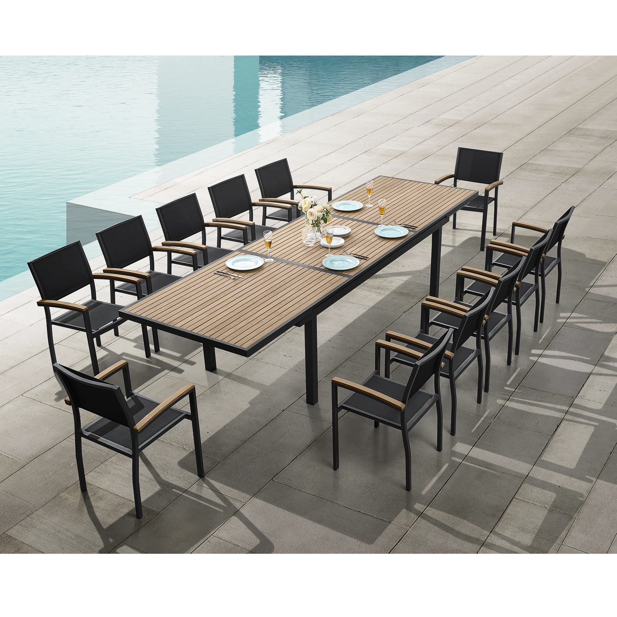 12 seat store outdoor dining set
