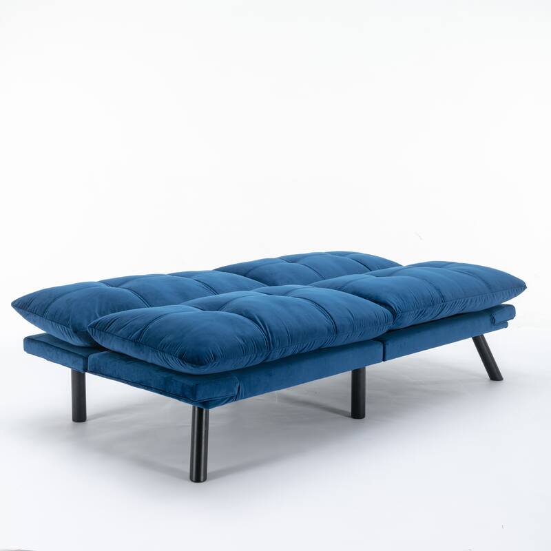 Roomfitters Modern Convertible Sofa Bed, Folding Futon Couch with Adjustable Backrest, Compact Upholstered Sleeper