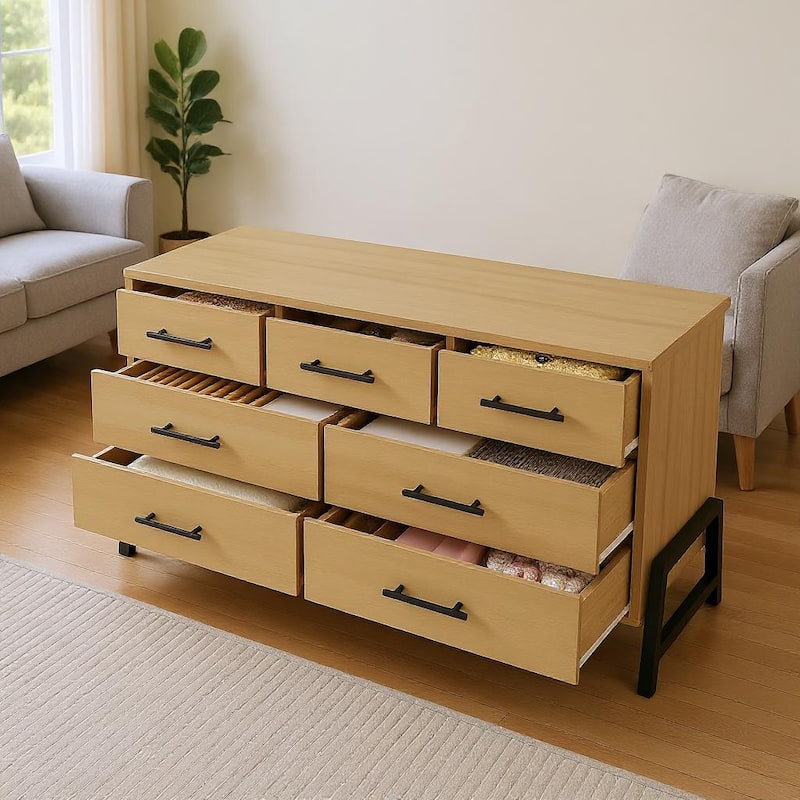 52" Dresser for Bedroom, 7 Dresser