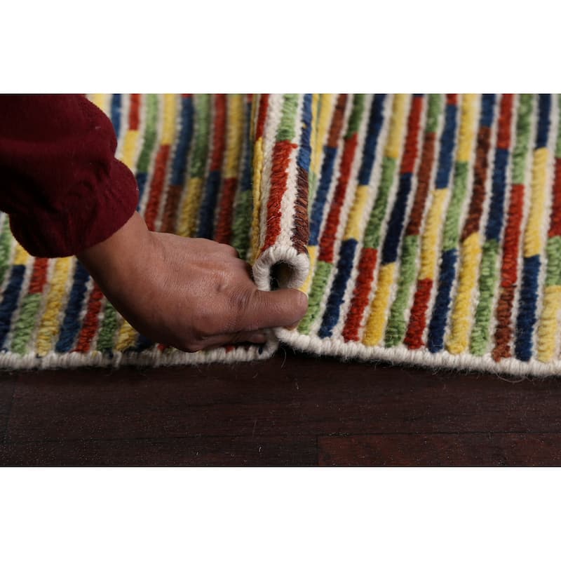 Modern Moroccan Oriental Home Decor Area Rug Handmade Wool Carpet - 5'4" x 7'7"
