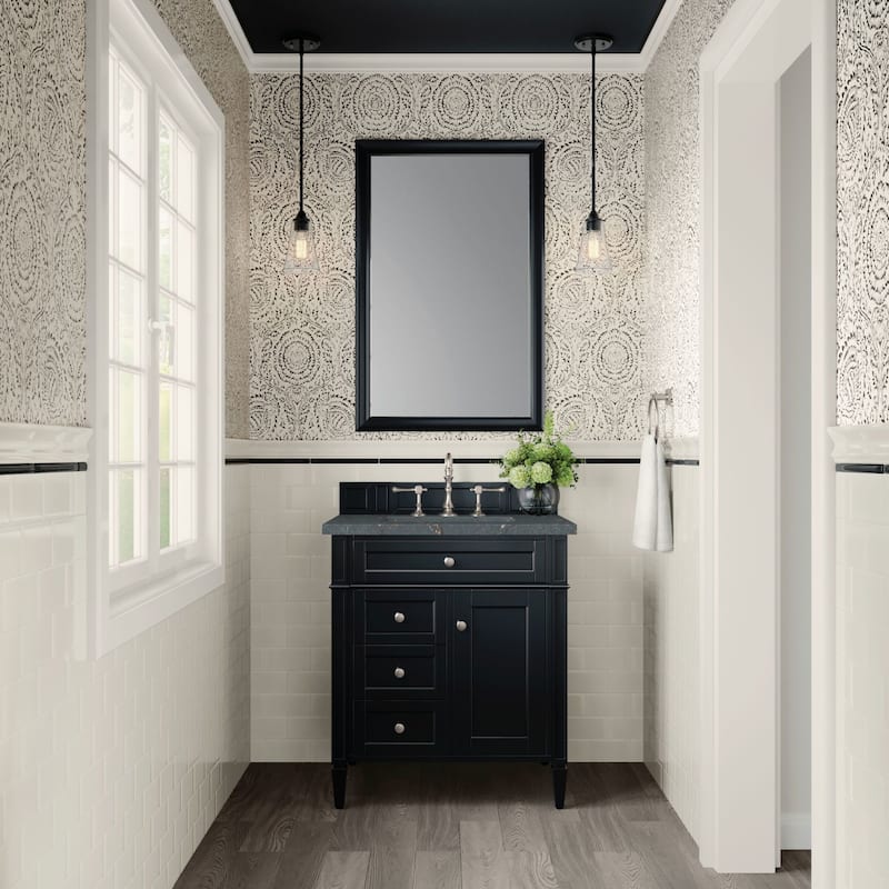 James Martin Vanities 650-V30-3PBL Brittany 30" Single Basin Poplar