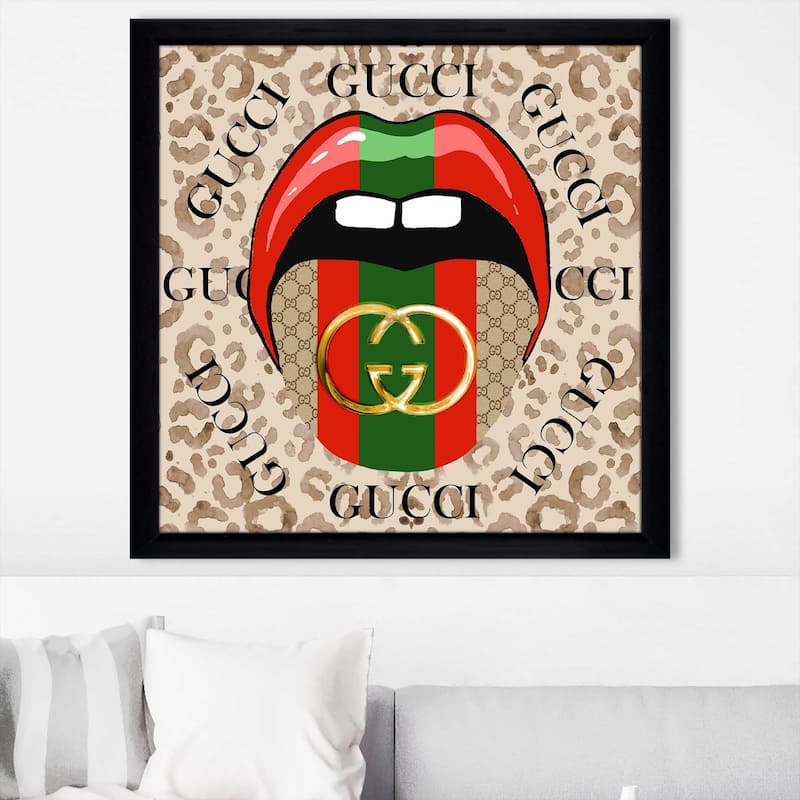 "Gucci Tongue" by Jodi Print on Acrylic