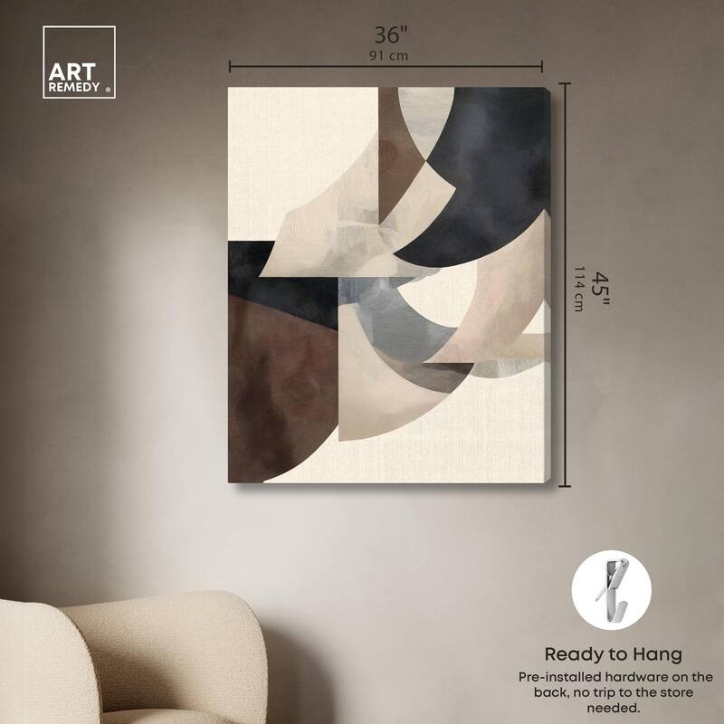 Planar Curves Canvas by Art Remedy, Gallery Wrapped