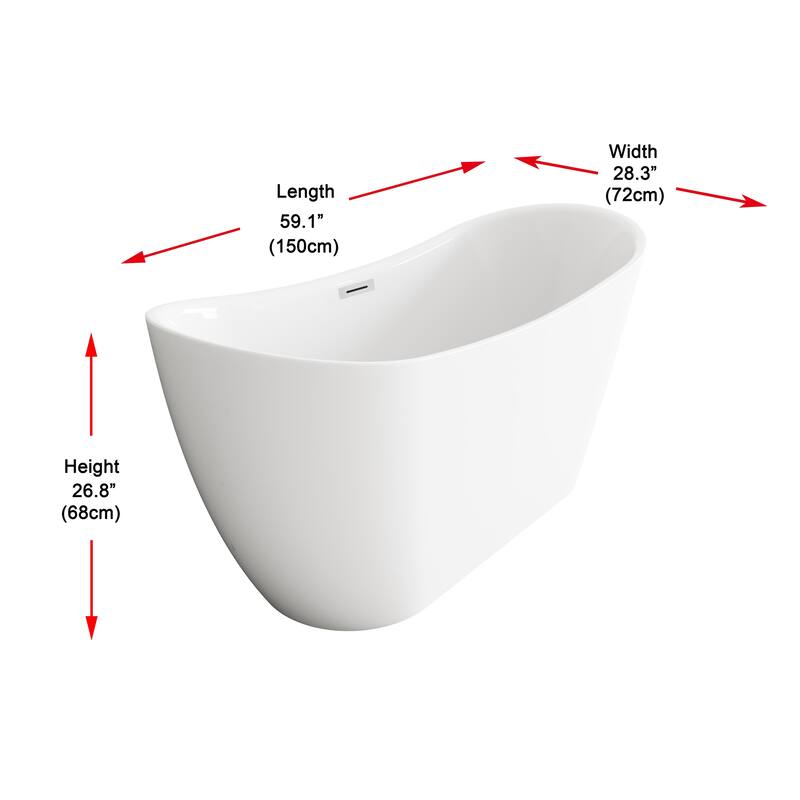 Morris Bathtub in Glossy White