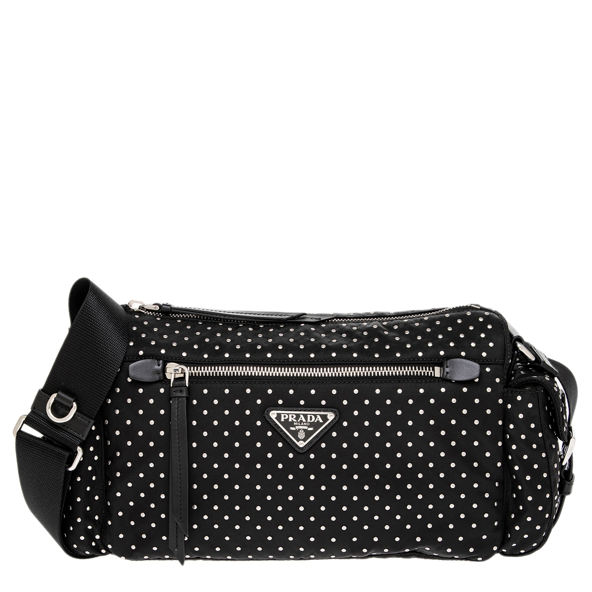 Prada Studded Shoulder Bag