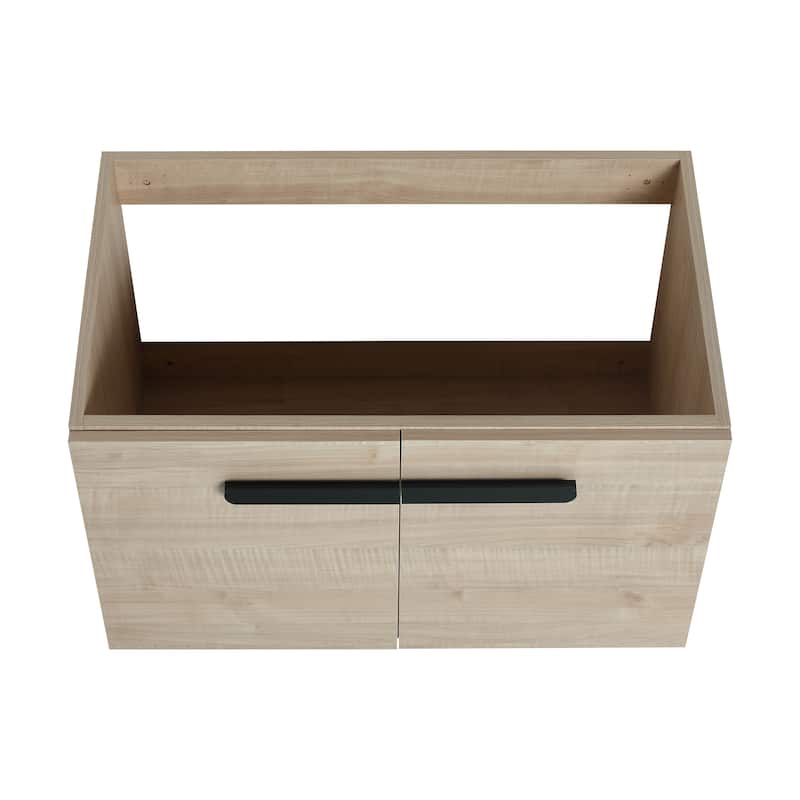 30 Inch Bathroom Cabinet With Sink,Soft Close Doors,Float Mounting Design, For Small Bathroom