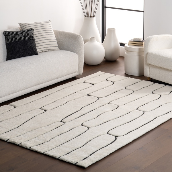 Nazco Abstract New Zealand Wool Area Rug - Bed Bath & Beyond