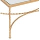 preview thumbnail 10 of 20, SAFAVIEH Couture Matilda Gold Leaf Glass Coffee Table