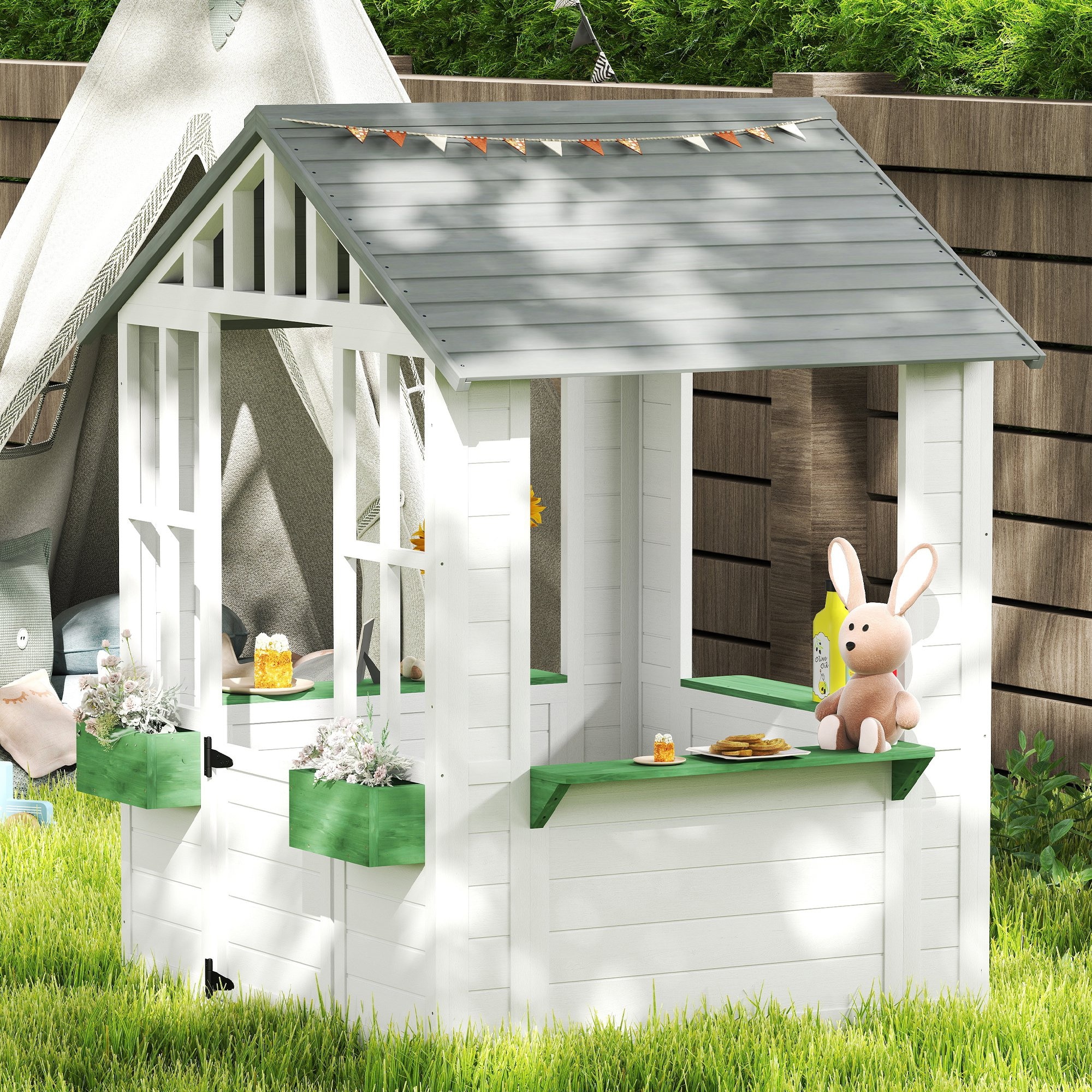 Playhouse Makeover Outdoor Playhouse With Floor Backyard Discovery