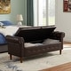 preview thumbnail 13 of 65, Armed Ottoman Bench PU Leather Bench Button Tufted Sofa Stool Bench Footrest Stoolfor Entryway, Living Room and Window