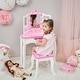 preview thumbnail 12 of 14, Teamson Kids- Fashion Giraffe Prints Gisele Play Vanity Set Pink