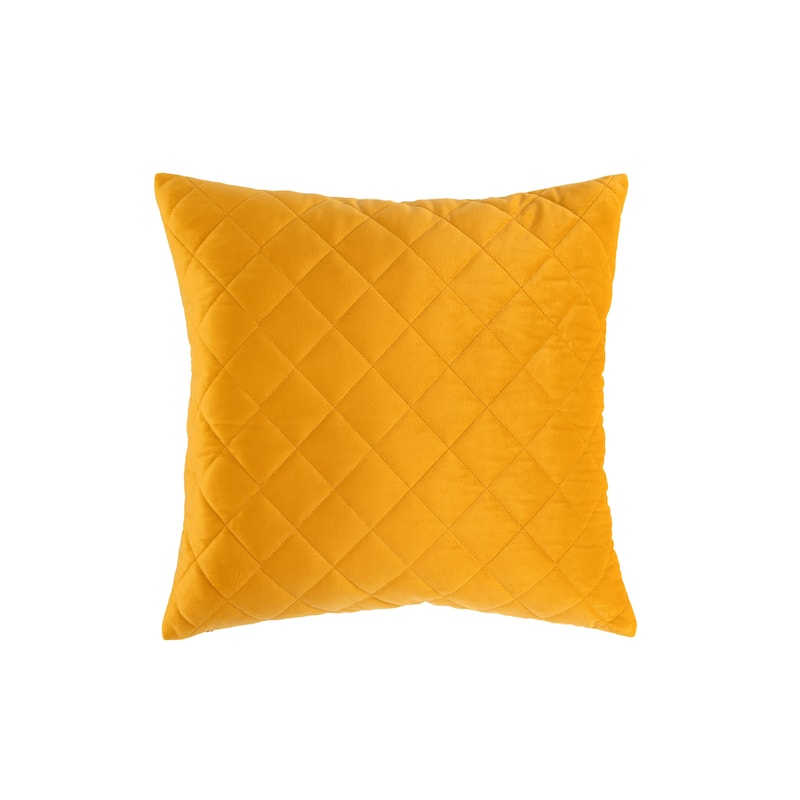 Lush Decor Diamond Velvet Decorative Pillow Single - Mineral Yellow
