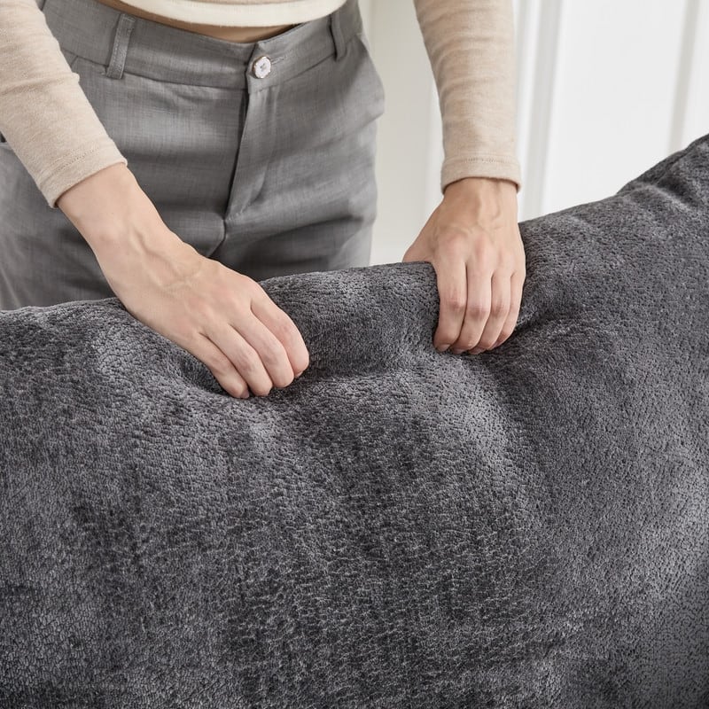 46" Chenille Upholstered Sofa Swivel Chair