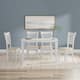 Option White Table + White/Natural Chairs
