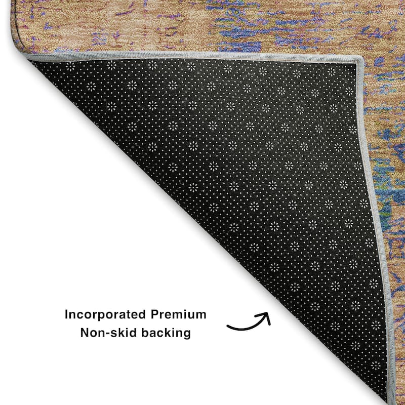 Premium Washable Super Soft Vintage Traditional Mayfield Rug