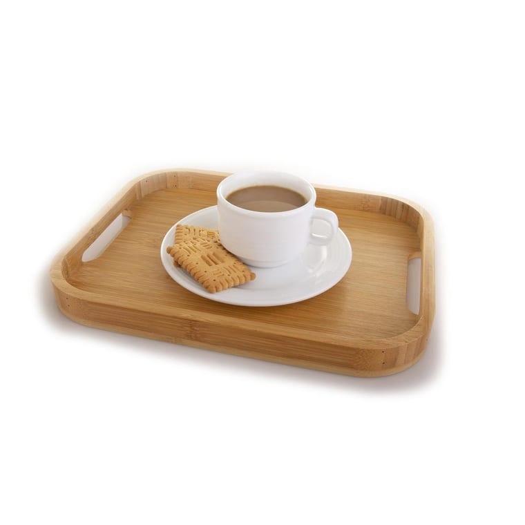 Serving Tray, Breakfast Tray, Organic Bamboo, Tea Lovers Gift, Sustainable Gift Bed Bath