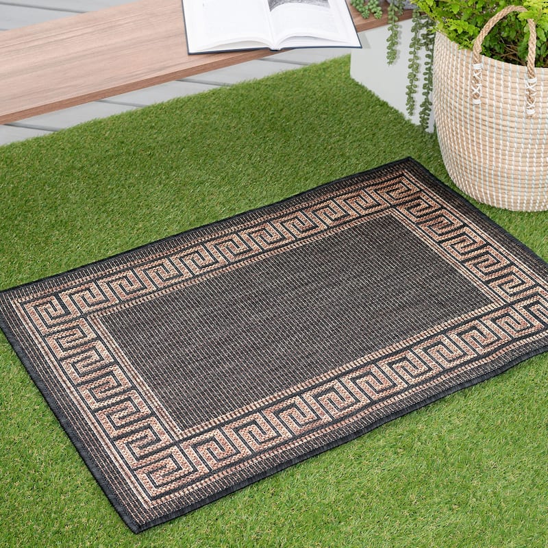 Exo Coastal Border Indoor/Outdoor Area Rug