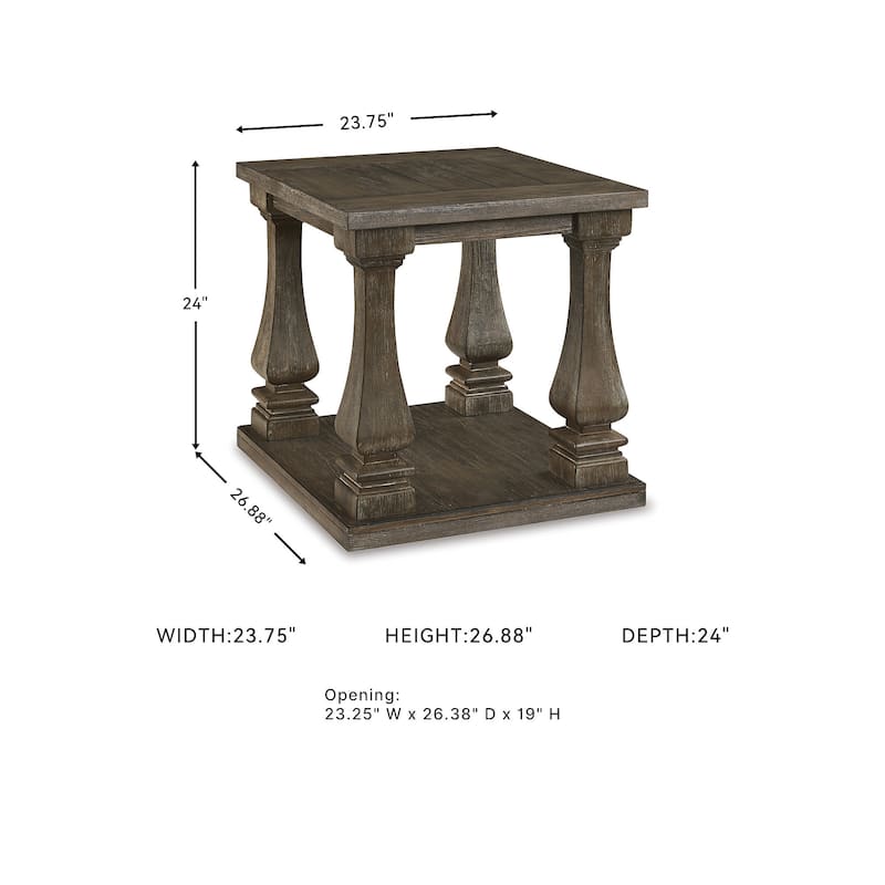 Johnelle End Table - Gray