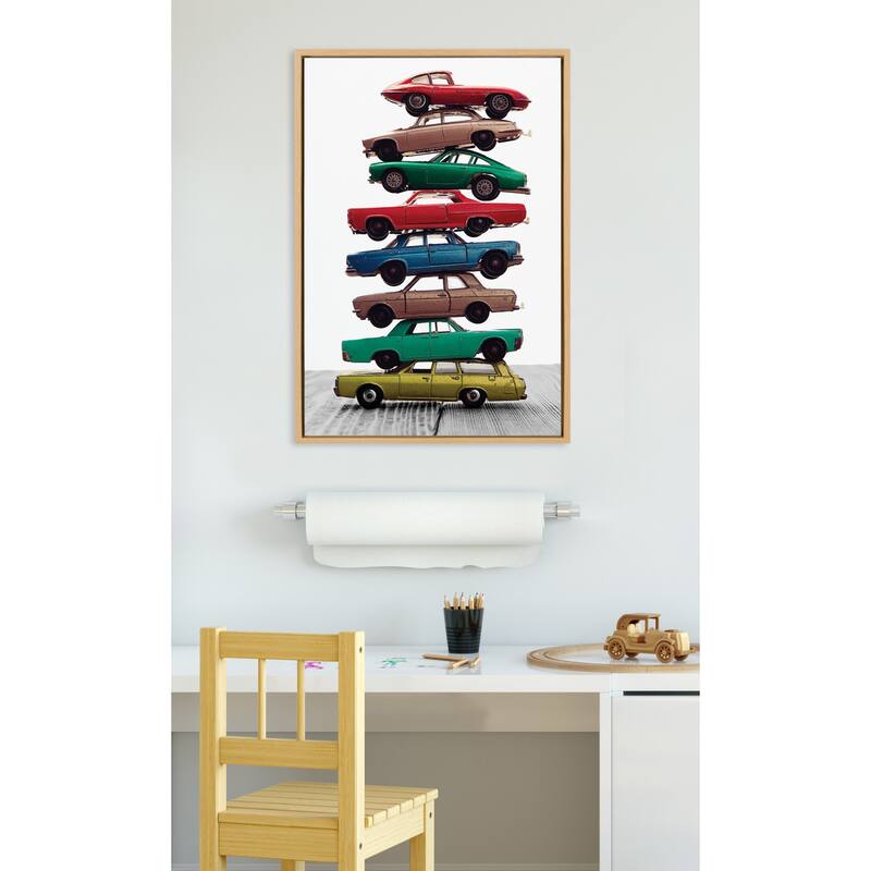 Kate and Laurel Sylvie Car Vertical Canvas by Saint and Sailor Studios