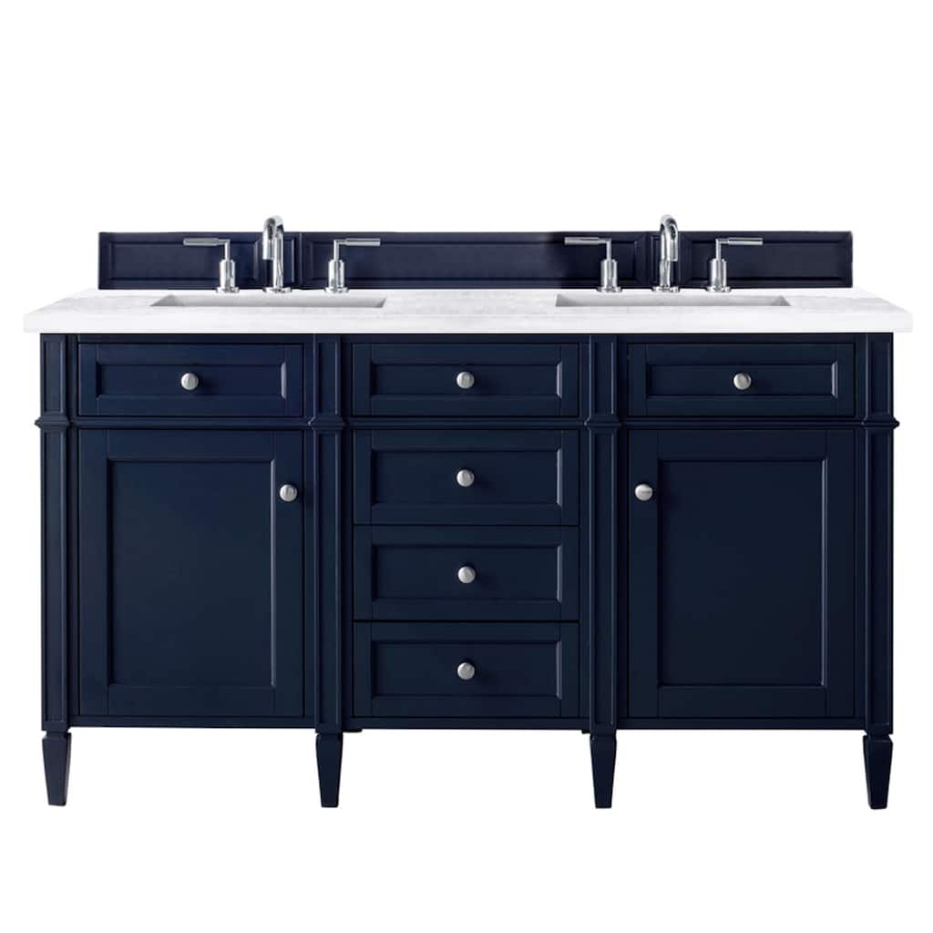 James Martin Vanities Brittany 60" Double Vanity, Victory Blue