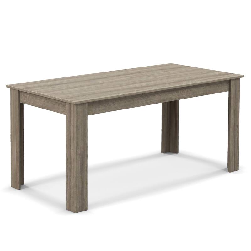 Gymax 63'' Dining Table Rectangular Modern Kitchen Table For 6 People