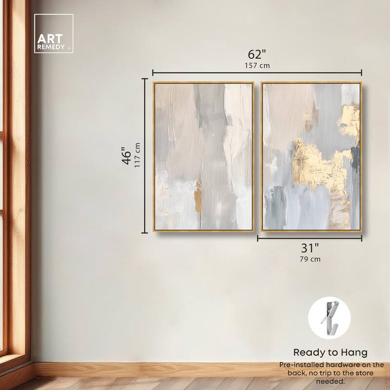 Gilded Driftwood I Canvas Set of 2 by Art Remedy