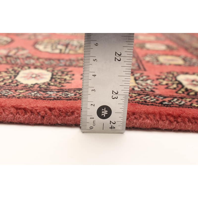 ECARPETGALLERY Hand-knotted Finest Peshawar Bokhara Copper Wool Rug - 2'8 x 4'1
