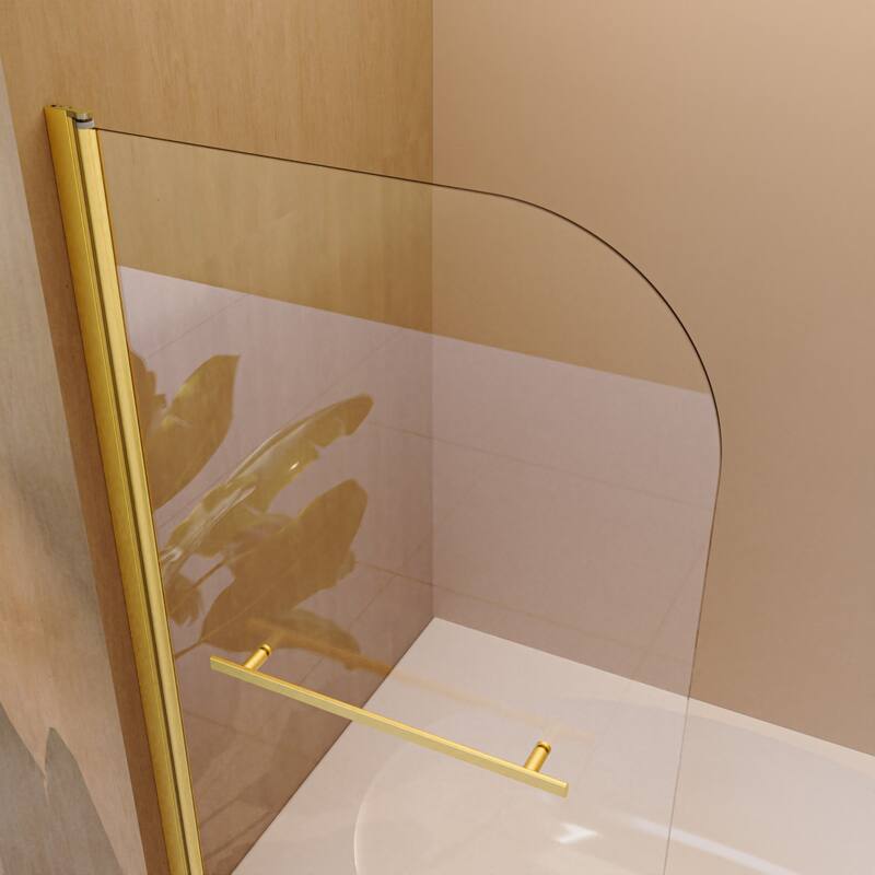 31"W x 55"H Frameless Folding Pivot Tub Door