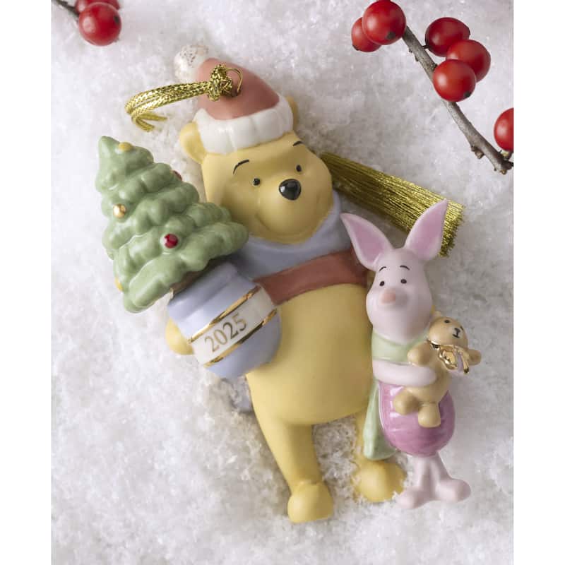 Lenox 2025 Winnie the Pooh & Piglet Ornament