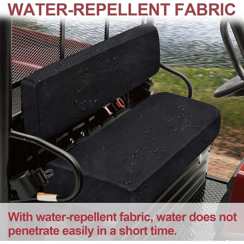 Heavy-Duty UTV Seat Cover - Waterproof 400D Oxford for Mule 3010/4010/3000/3020/4000 (2001-2025), All-Weather Protection, Black