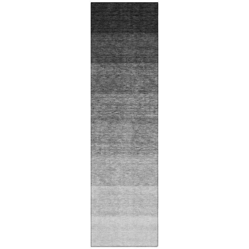 Machine Washable Indoor/ Outdoor Chantille Ombre Solid Rug