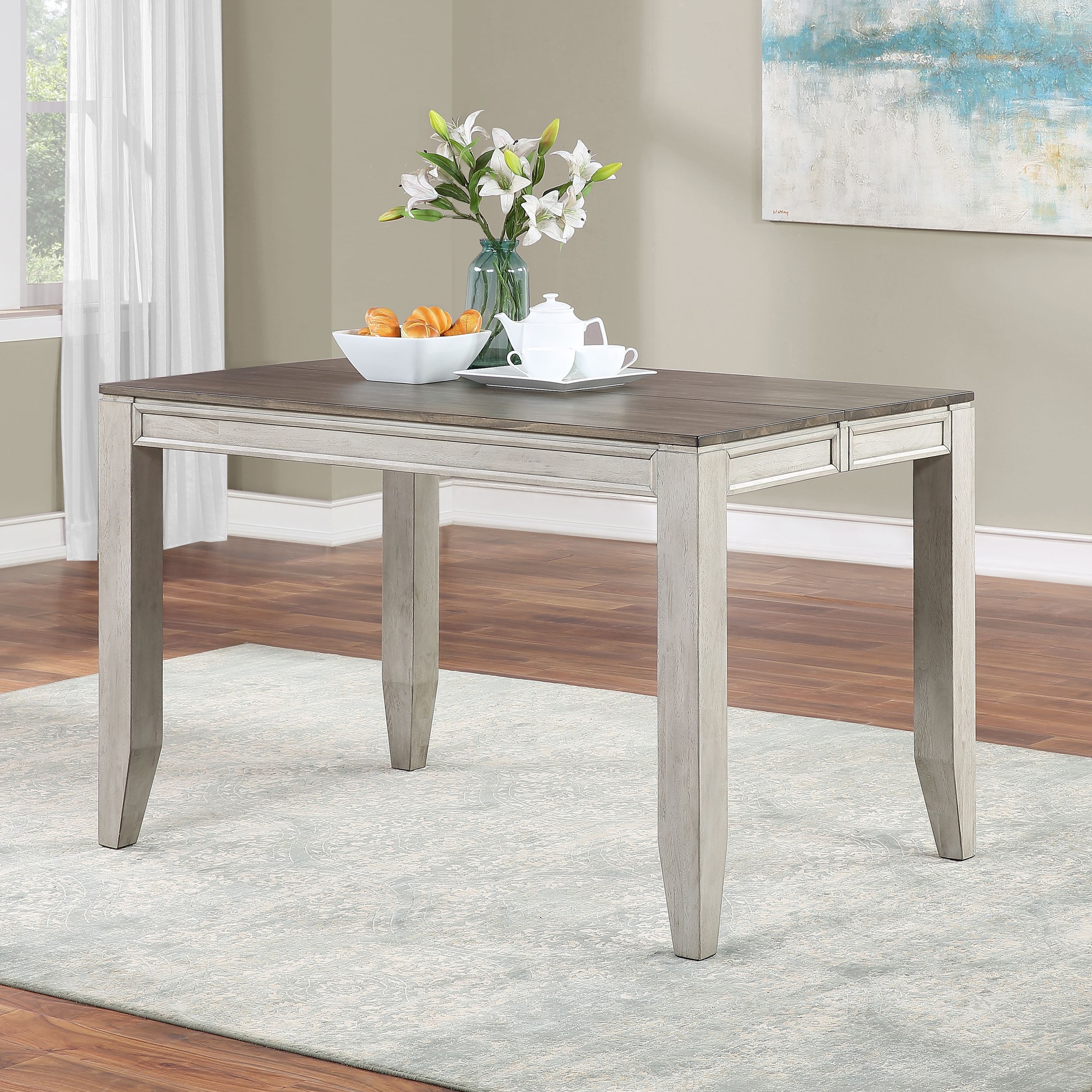 The Gray Barn Aldrich Two tone 9 piece Counter Dining Set