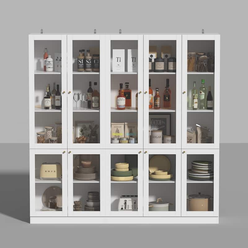 Modular Kitchen Utility Buffet,Large Cupboard Pantry Display Case