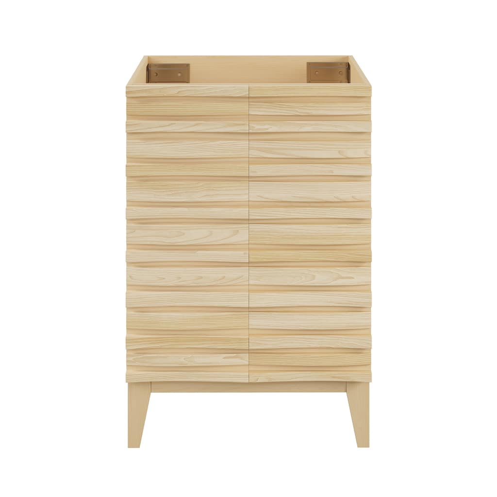 Cascade 24" Bathroom Vanity In Natural Oak - Cabinet