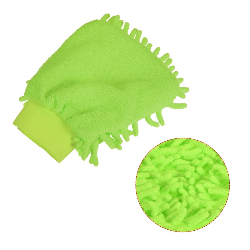 Home Microfiber Chenille Mitts Reusable Scratch-Free Cleaning Glove