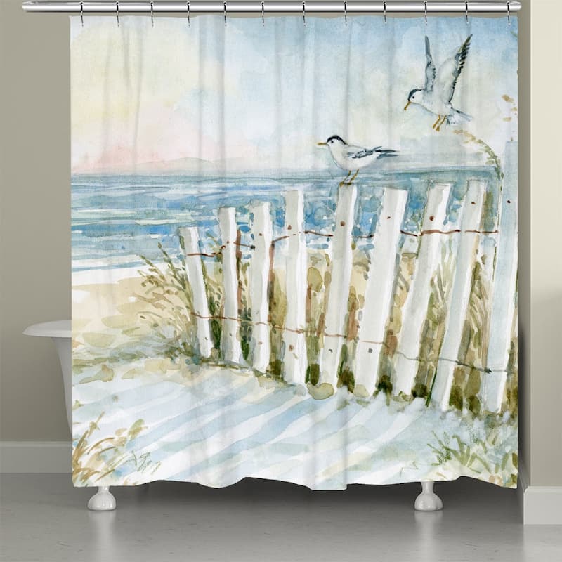Laural Home Coastal Sanctuary Dunes Shower Curtain 71x72