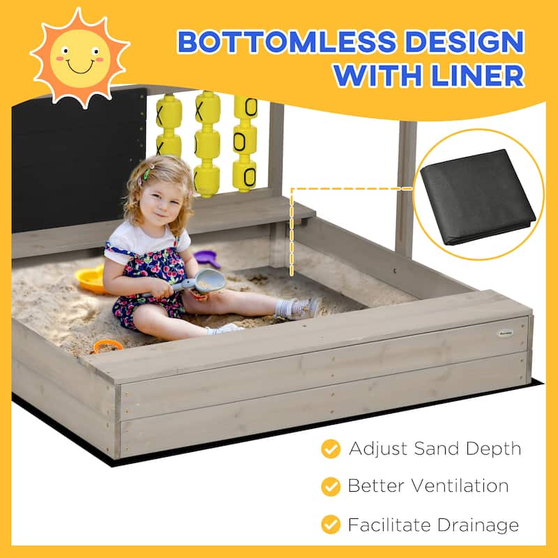 Kids Sandbox with Cover