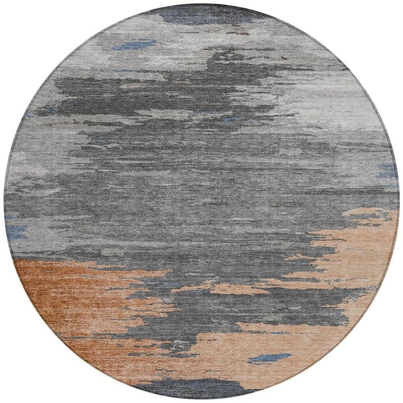 HomeRoots Abstract Transitional Rectangle Outdoor Rug
